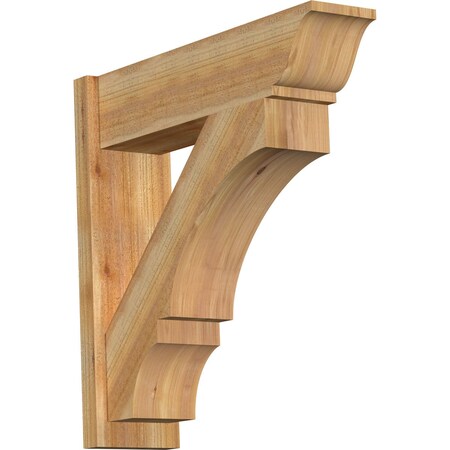 Ekena Millwork Balboa Rough Sawn Traditional Outlooker, Western Red Cedar, 8"W x 30"D x 30"H OUT08X30X30BOA01RWR